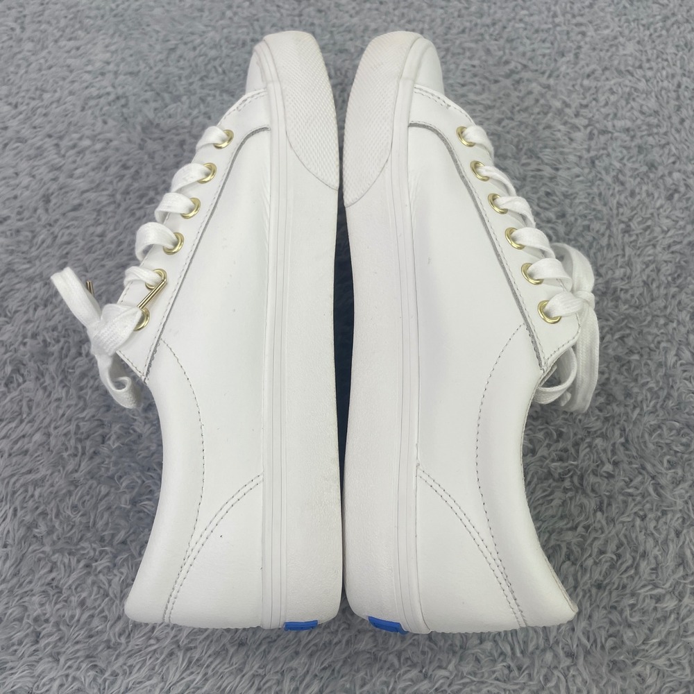 Keds‎ Jump Kick Sneakers Womens 9 White Leather Gold Hardware WH63681 - Picture 6 of 7